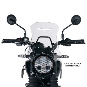 Parabrisas con soporte gps royal enfield guerrilla 450