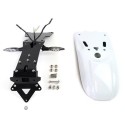 Guardabarros trasero con kit de soporte de matrícula para faro original