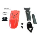 Guardabarros trasero con kit de soporte de matrícula para faro original