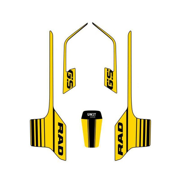 Kit rad amarillo 40 pegatinas