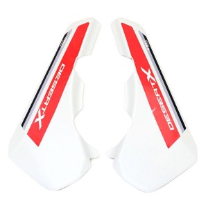 Par de paneles laterales ducati desertx star white silk + adhesivos