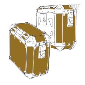 Pegatinas de protección para bolsas atlas en aluminio al2 (47l + 41l)