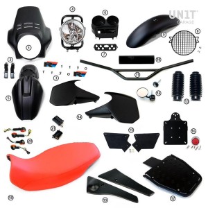 Kit r1150r pro con paneles laterales del depósito (matt black)