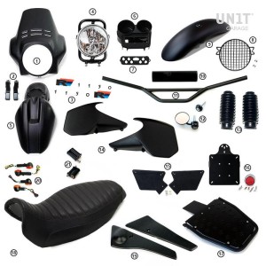 Kit r1150r pro con paneles laterales del depósito (matt black)
