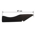 R120 g / s negro 4 cm bajado silla de montar