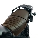 Funda de asiento de cuero marrón honda cl