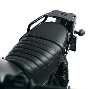 Funda de asiento de cuero negro honda cl
