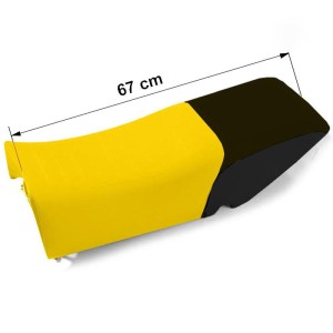 Sillín amarillo 40th/negro