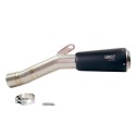Silenciador bajo de titanio bmw r12 ninet