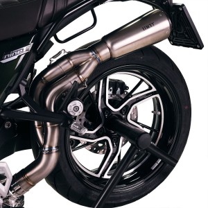 Silenciador alto de titanio bmw r12 ninet