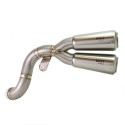 Titanium ninet doble alto silenciador con soldadura visible
