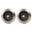Titanium scrambler doble alto silenciador con soldadura visible