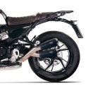 Escape doble bajo de titanio con soldadura vista bmw r12 ninet