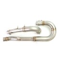 Colector de escape de acero inoxidable sin catalizador triumph