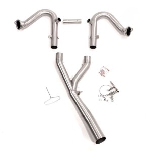 Colector de silenciador sin catalizador 1250lc en acero inoxidable