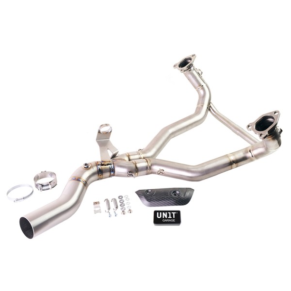 Colector silenciador titanio sin catalizador + silenciador de luz de advertencia del motor euro 5+ bmw r1300gs y adv