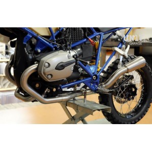Kit de escape completo hp2 y megamoto acero inoxidable