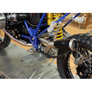 Kit de escape completo hp2 y megamoto acero inoxidable