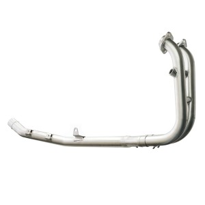 Colector de escape sin catalizador cf moto 450mt (2024 en adelante) en acero inoxidable