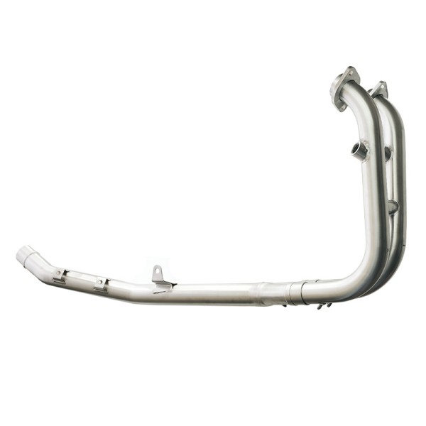 Colector de escape sin catalizador cf moto 450mt (2024 en adelante) en acero inoxidable