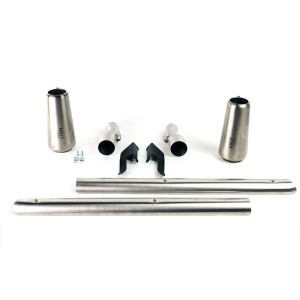 Kit silenciadores titanio r18 para colectores originales