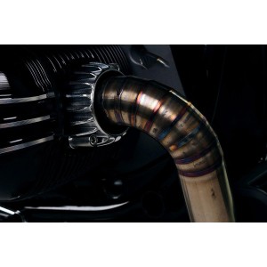 Silencioso completo en titanio r18 con soldadura vista