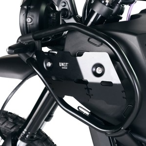 Protectores laterales de aluminio negros para himalayan 450 (2024 en adelante)