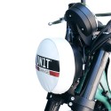Funda de cuero para faros delanteros con logotipo