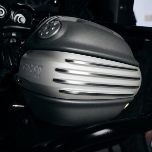Par de protectores de bobina plateados para bmw r12