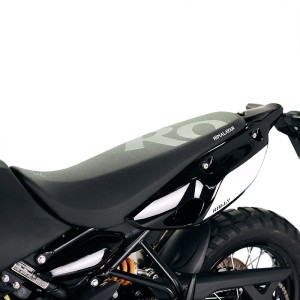 Paneles laterales negros brillantes para royal enfield himalayan 450 (2024 en adelante)