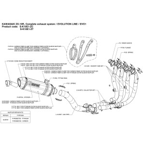 Escape completo Evolution. No homologado  Akrapovic S-K10E1-ZC