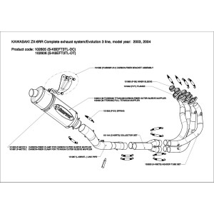 Escape completo Evolution. No homologado  Akrapovic S-K6EFT3TL-DC