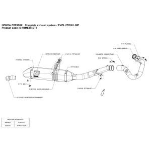 Escapes completos Evolution. No homologado  Akrapovic S-H4MET6-DTT