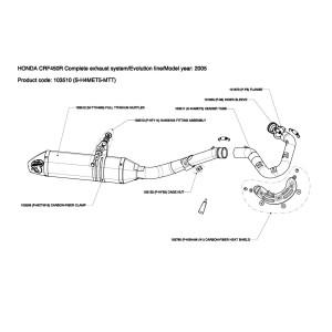 Escapes completos Evolution. No homologado  Akrapovic S-H4MET5-MTT