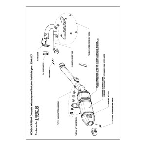 Escapes completos Evolution. No homologado  Akrapovic S-H2MET4-QC