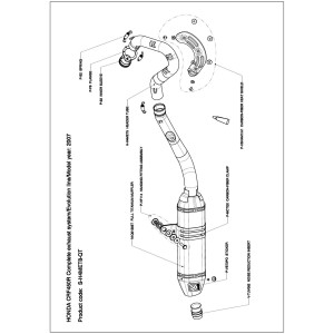 Escapes completos Evolution. No homologado  Akrapovic S-H4MET8-QT