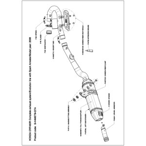 Escapes completos Evolution. No homologado  Akrapovic S-H4MET9-QTA