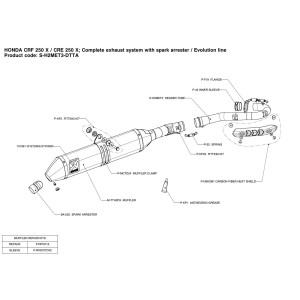 Escapes completos Evolution. No homologado  Akrapovic S-H2MET3-DTTA