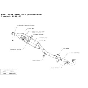 Escapes completos Evolution. No homologado  Akrapovic S-H1MR1-MT