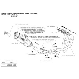 Escapes completos Racing no homologado  Akrapovic S-H4R2-ZT