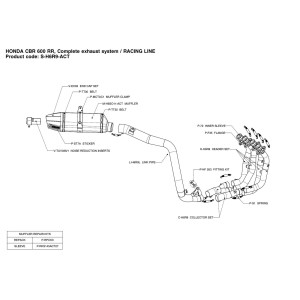 Escapes completos Racing no homologado  Akrapovic S-H6R9-ACT