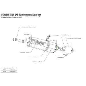 Silenciosos Slip-on. Homologado  Akrapovic SS-K6SO4-HTT