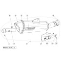 Silenciosos Slip-on. Homologado  Akrapovic S-B12SO14-HLGT