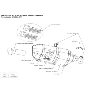 Silenciosos Slip-on. Homologado  Akrapovic S-Y6SO6-HTT