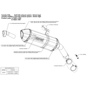 Silenciosos Slip-on. Homologado  Akrapovic S-Y8SO1-HRT