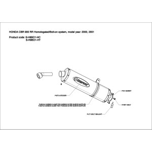 Silenciosos Slip-on. Homologado  Akrapovic S-H9BO1-HC