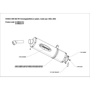Silenciosos Slip-on. Homologado  Akrapovic S-H9BO2-HC