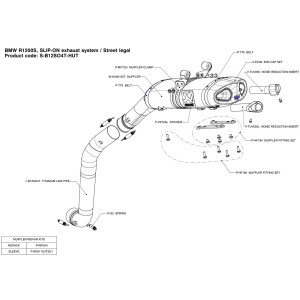 Silenciosos Slip-on. Homologado  Akrapovic S-B12SO4T-HUT