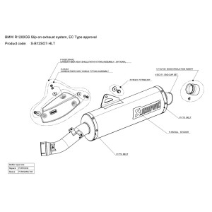 Silenciosos Slip-on. Homologado  Akrapovic S-B12SO7-HLT