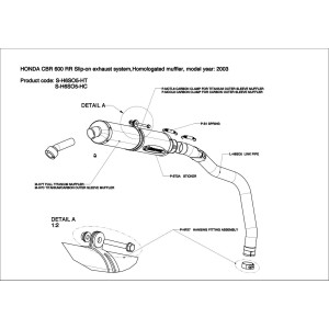 Silenciosos Slip-on. Homologado  Akrapovic S-H6SO5-HC